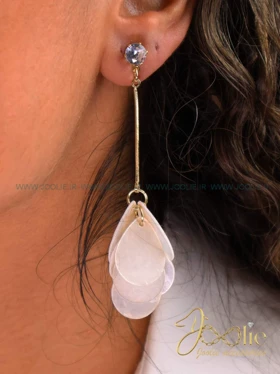 گوشواره زنانه مدل گلبرگ کد E1172