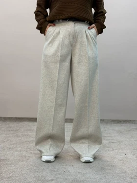 شلوار بگ فوتر پلین