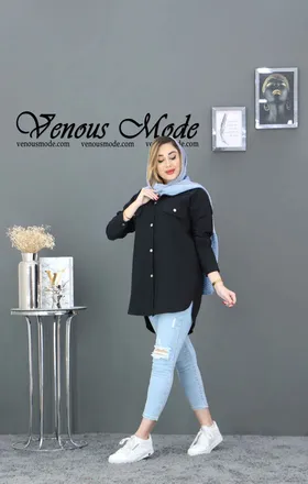 مانتو لینن تک دکمه