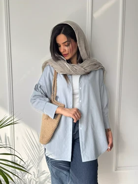 مانتو شومیزی راه راه دل آرا