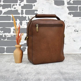 کیف دوشی مردانه چرم طبیعی شتر مدل آنتیک