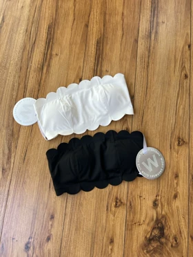 نیم‌تنه دکلته ویسکی WISKII مدل Scallop Strapless