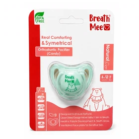 پستانک ارتودنسی بدنه مات درب دار سایز 2 طرح خرس برث می کد ST11