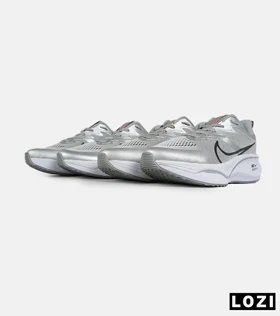 کفش کتانی مردانه و زنانه طوسی سفید NIKE zoom x smiley
