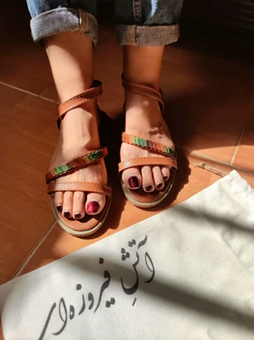 صندل یاقوت عسلی بافت پاییزی