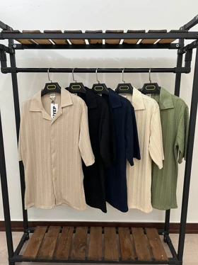 پیراهن اولد مانی آستین کوتاه2488