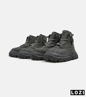 کفش کتانی ساق‌دار طوسی Naked Wolfe
