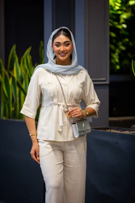 شومیز دو جیب پیلی رایون