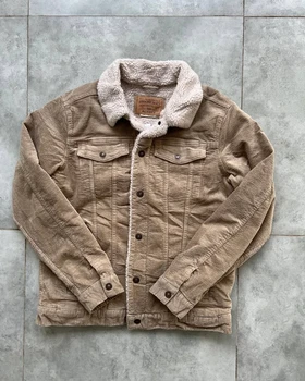 کاپشن کبریتی وارداتی CORDUROY قهوه ای