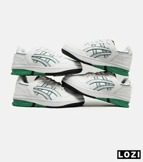 کفش کتانی مردانه سفید سبز ASICS TIGER RUNNER II