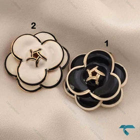 گلسینه طرح شنل سفید و مشکی GolSineh-8905-L