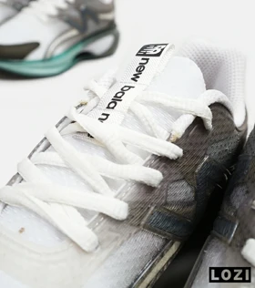 کفش کتانی مردانه و زنانه سفید طوسی سبز NEW BALANCE More Trail v3
