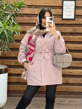 کاپشن یقه دودکمه سرشونه ژیله