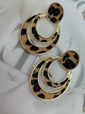 گوشواره طرح پلنگی فانتزی
