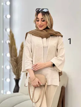 شومیز جلو بسته دو تکه