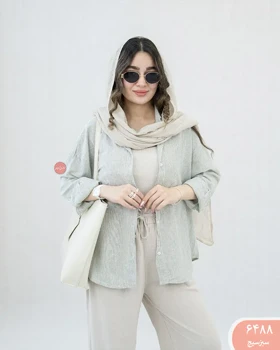 شومیز راه راه افروز 6488