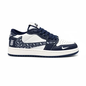 کفش و کتانی زنانه و دخترانه مدل نایک ترویس NIKE TRAVIS رنگ سرمه ای سفید کد 30981