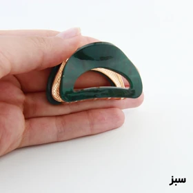 کلیپس دخترانه فلزی مدل مثلثی کوچک (سبز)