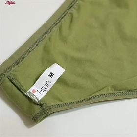 شورت زنانه فیتن فرخ زادی مدل پنبه‌ای کد 4080-100A رنگ سبز یشمی