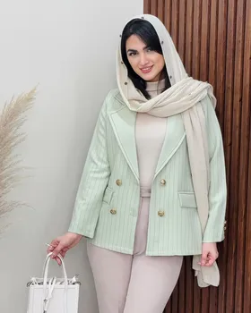کت یقه انگلیسی راه‌راه