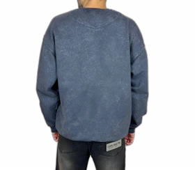 دورس مردانه ذغالی سنگ شور با چاپ گلدوزی برجسته