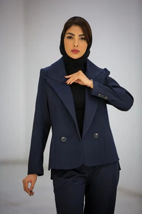 کت زنانه بلدینگ بغل چاک