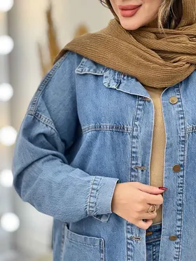مانتو جین دو جیب فرنیا