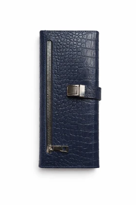 کیف دستی چرم طبیعی گاوی سرمه ای