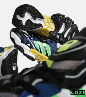کفش کتانی مردانه و زنانه طوسی آبی سبز ADIDAS performance x9000l4