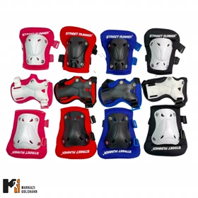 ست ایمنی اسکیت زانو بند، آرنج بند و دستکش