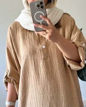 مانتو کفتان گندم