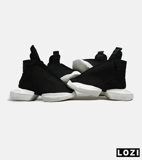کفش کتانی مردانه مشکی سفید Rick Owens Horse Feet