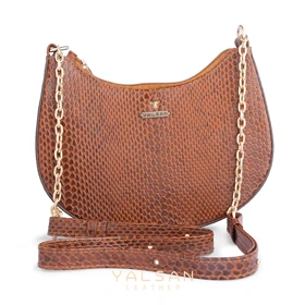 کیف دوشی زنانه چرم یلسان مدل دلسا کد 077-MRV