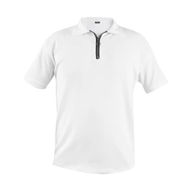 تیشرت مردانه یقه زیپ‌دار سفید مدل Arban