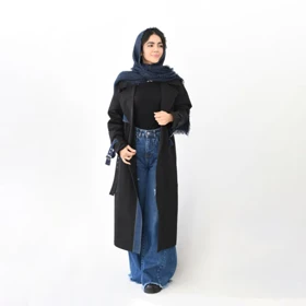 ترنچ کت بلند ترکیبی کد 809