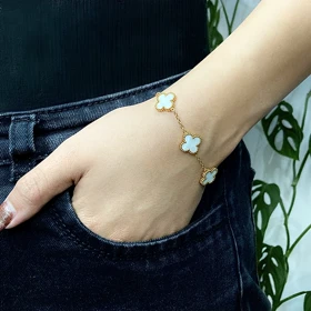 دستبند ونکلیف سفید E25