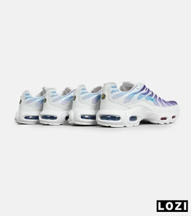 کفش کتانی مردانه و زنانه سفید بنفش آبی NIKE AirMax Plus TN Ultra