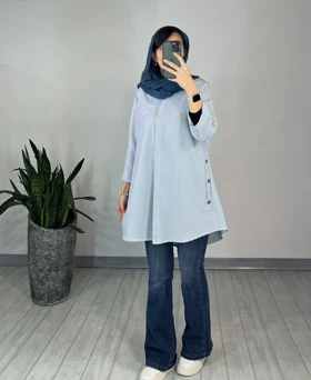 مانتو دکمه دار یکتا 2