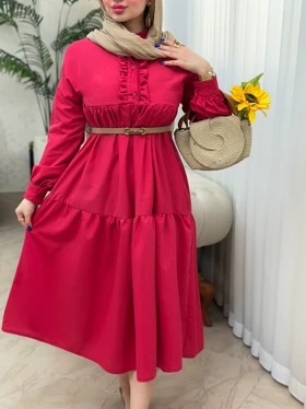 پیراهن داکرون جلو دکمه 3746