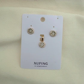 نیم ست مدور نگینی ژوپینگ بدون زنجیر