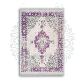 *جدید* فرشینه از جنس پارچه شانل مخمل ترک طرح فانتزی برند دفه کد 1882