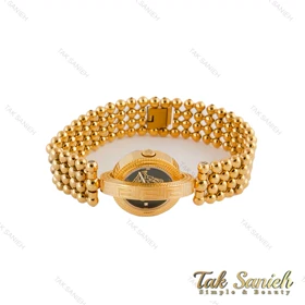 ساعت ورساچه طلایی زنانه صفحه مشکی چرخان Versace-4879-L
