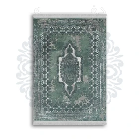 *جدید* فرشینه از جنس پارچه شانل مخمل ترک طرح فانتزی برند دفه کد 1774