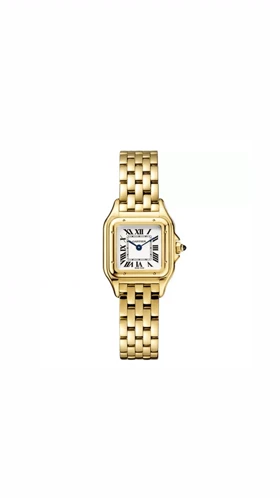 ساعت کارتیر پنتر زنانه طلایی صفحه سفید Cartier panthere