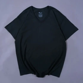 تیشرت اورجینال مشکی ساده برند HANES امریکا