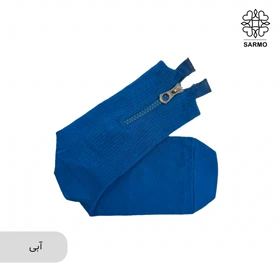 جوراب طرح زیپ‌دار ساق‌دار (آبی)