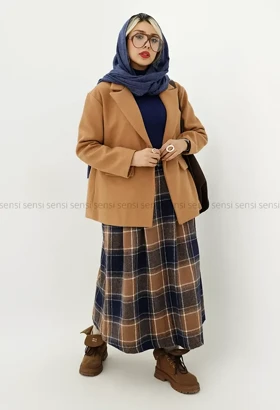 کت فوتر باکسی تک دکمه کد1004776