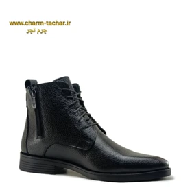 نیم بوت مردانه بندی بغل زیپ‌دار چرم طبیعیsi180
