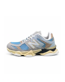 کفش کتانی بزرگ پا مدل نیوبالانس 9060 آبی طوسی کرم New Balance 9060