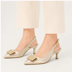 کفش مجلسی زنانه پاشنه‌دار 5 سانت مدل 400922 _ sandal valentino